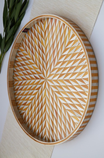 Gold and White Fever Tray