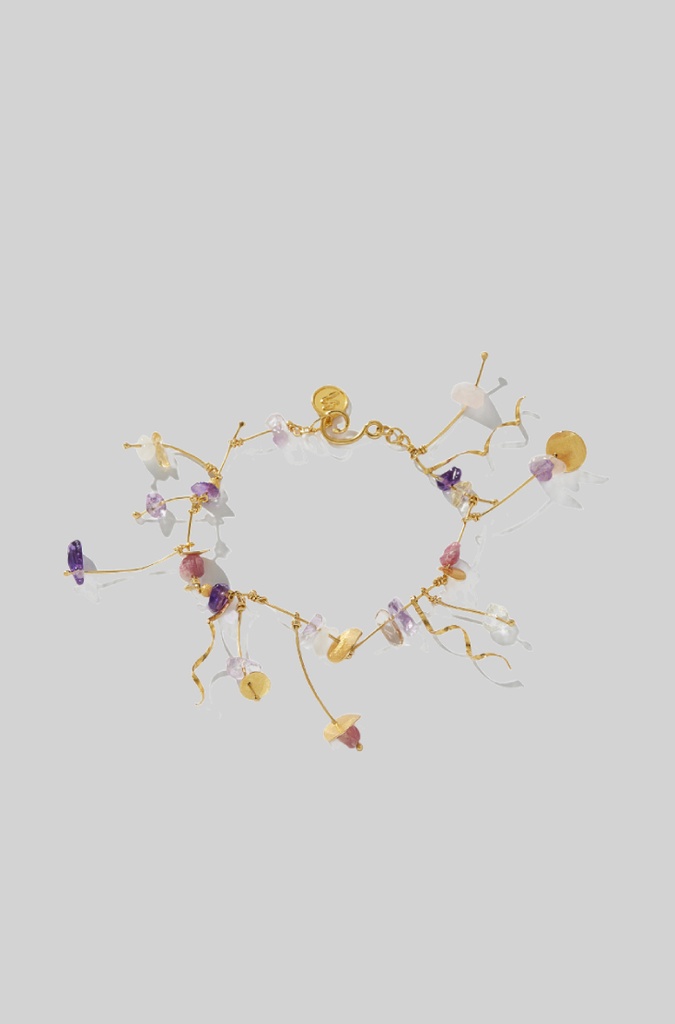 La Joie Amethyst, Tourmaline &amp; Rose Quartz Bracelet