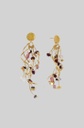 La Joie Garnet, Tourmaline &amp; Rose Quartz Long Earring