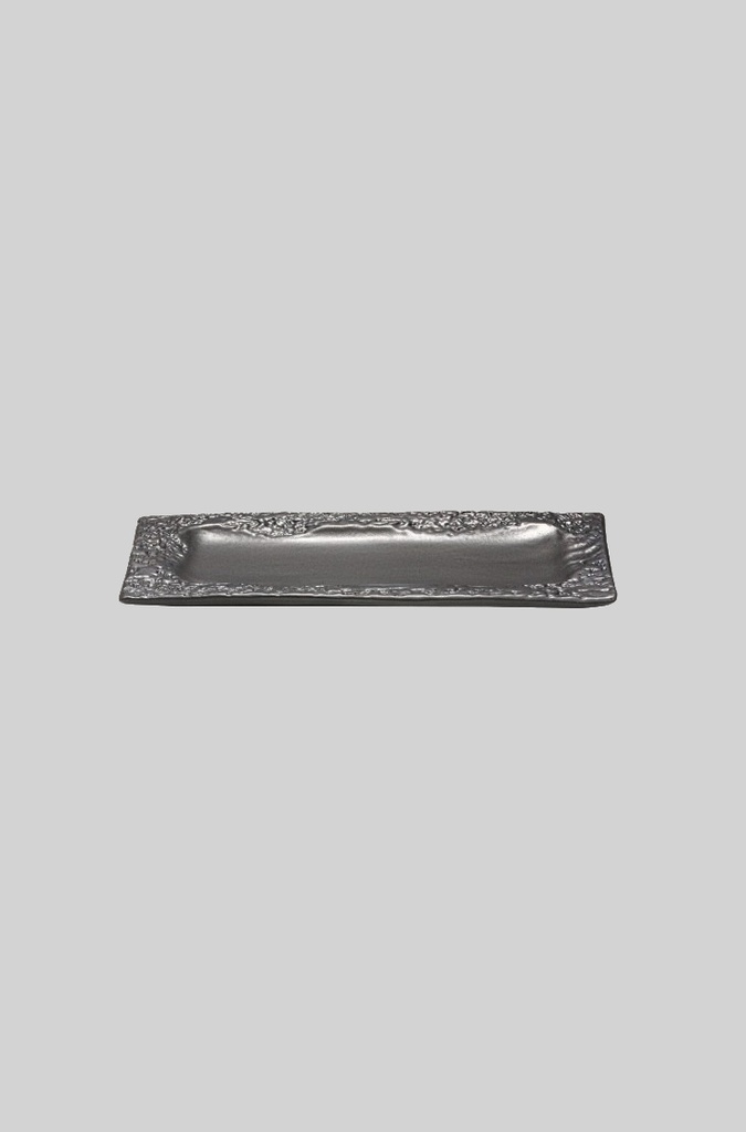 Coral - Black Matt Rec. Serving Platter