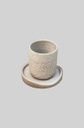 Igneous Espresso Cup with irregular underline