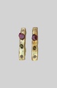 Copg Brass Cultivated Pearl Earrings