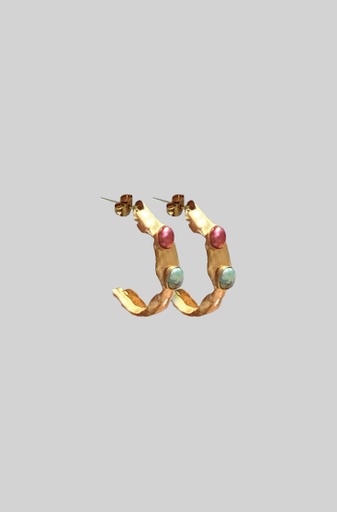 ColoG Brass Cultivated Pearl Earrings